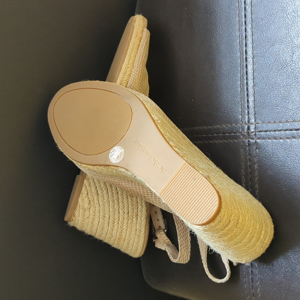 Bcbgeneration Espadrille Slingback Snakeskin Embo… - image 5